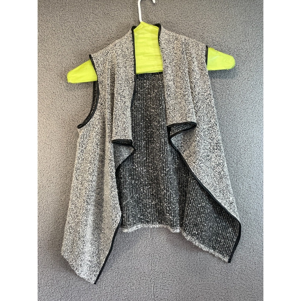 Sunny Leigh Cardigan Womens L Large Shawl Collar Open Front Casual